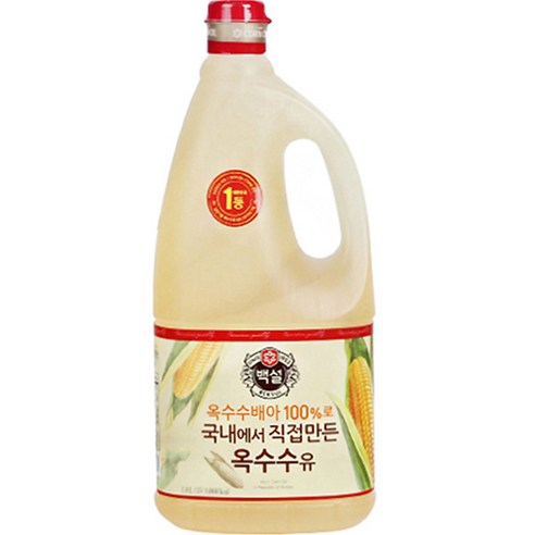 백설 옥수수유, 1.8L, 1개