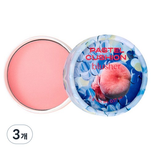 fmgt 파스텔 쿠션 블러셔 5g, 04 콜드 핫핑크, 3개