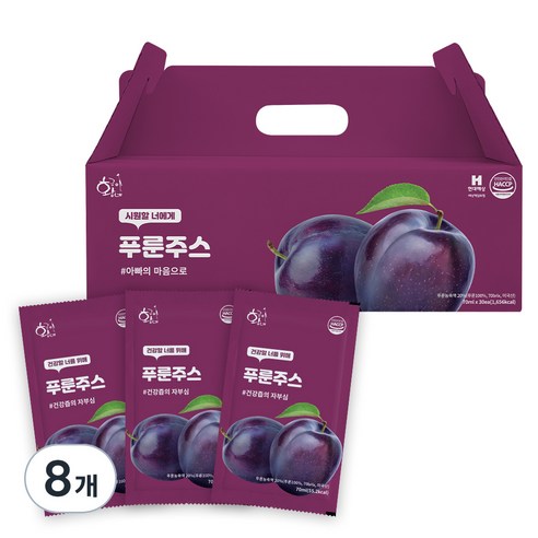 황금이네 푸룬주스 30포, 2.1L, 8개