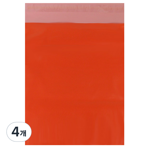 아이엔피 LDPE 택배봉투 오렌지 25p, 4개