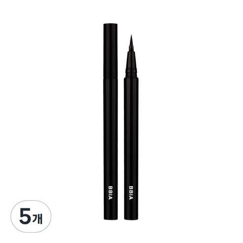 삐아 라스트 펜 아이라이너, 01 샤픈블랙, 5개