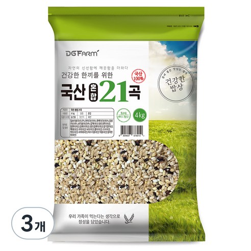 국산 혼합 21곡, 4kg, 3개