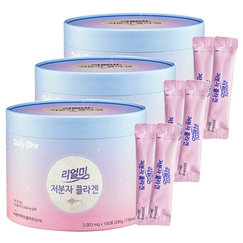 데일리원 리얼미 저분자 콜라겐, 3개