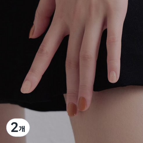 르멘트 컬러 네일, 23 마호가니 엠버, 14ml, 2개