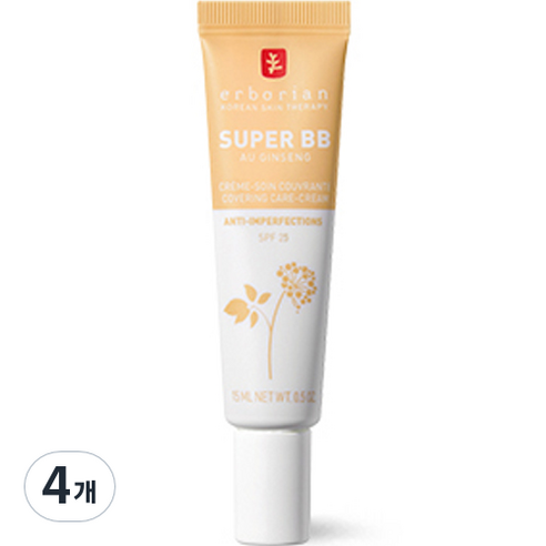 에르보리앙 슈퍼 BB SPF25, 누드, 15ml, 4개