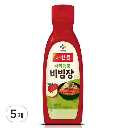 사과듬뿍 비빔장, 470g, 5개
