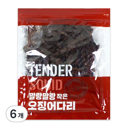 꼬마오징어 말랑말랑 작은 오징어다리, 150g, 6개