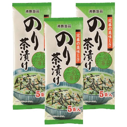 우라시마노리 클래식 오차즈케 김맛 김차즈케 5p, 3개, 25.5g