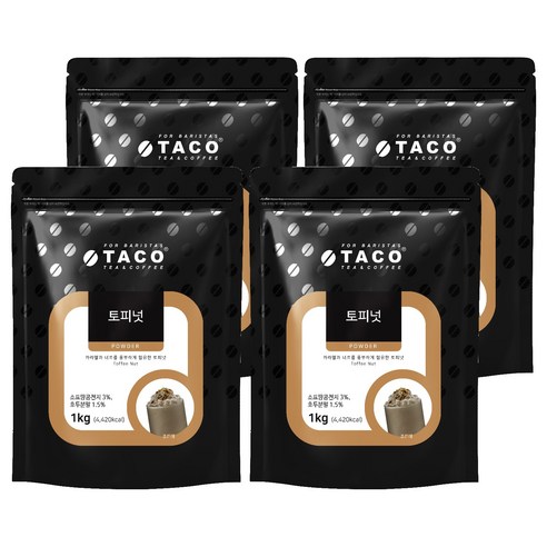 타코 토피넛 파우더, 1kg, 1개입, 4개