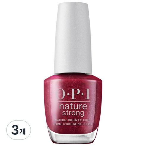 오피아이 매니큐어, 레드 + 글리터(NAT013), 3개, 15ml