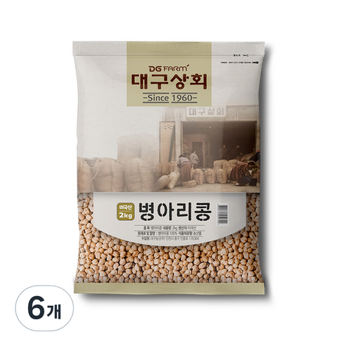 대구상회 병아리콩, 2kg, 6개