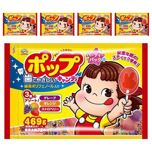 후지야 팝캔디 파티팩, 5개, 432g