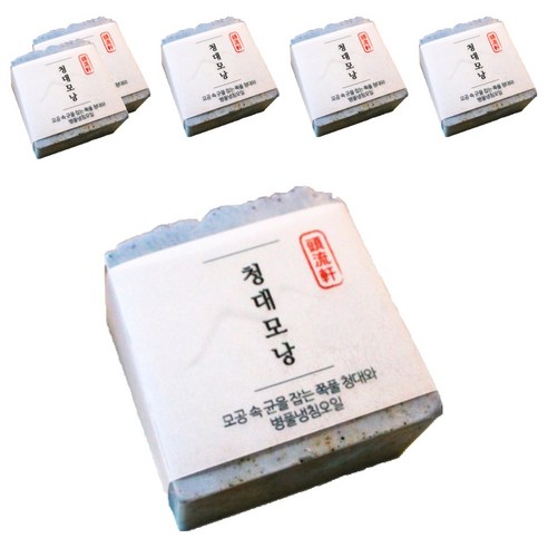 두류헌 청대모낭 클렌징비누, 80g, 6개