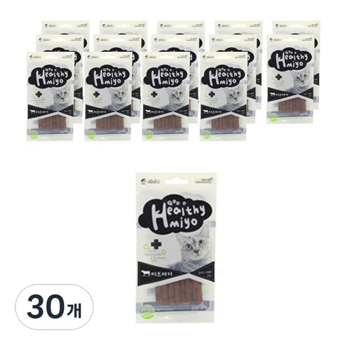 아스쿠 헬시묘 져키 20g, 소고기, 30개