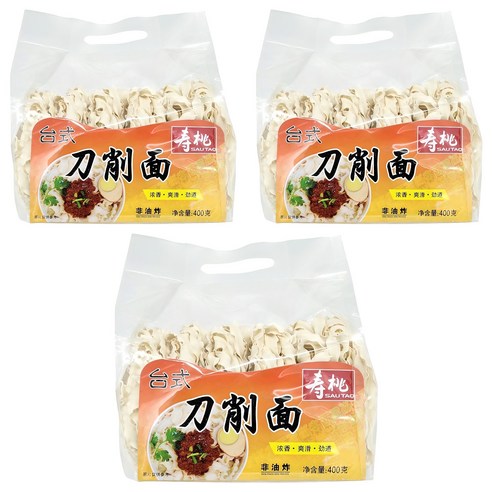 사우타오 도삭면, 400g, 3개