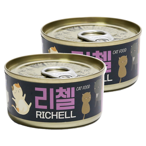 테비토퍼 리첼 헤어볼 고양이 간식, 80g, 48개