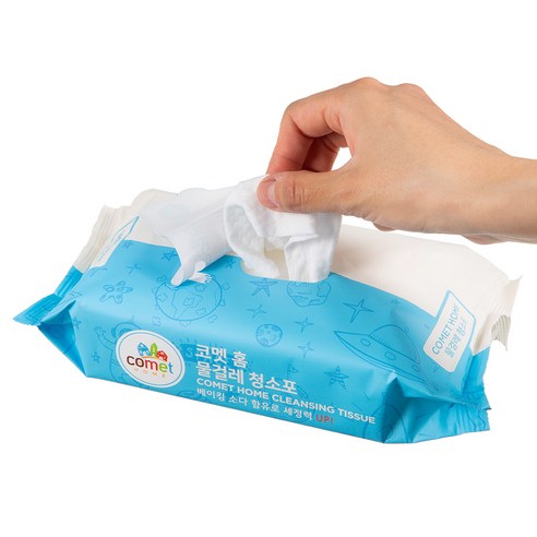 코멧 홈 물걸레 청소포 대형 리필: 집안 청소의 필수품