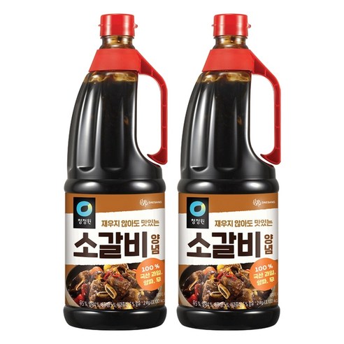 청정원 소갈비 양념, 2kg, 2개