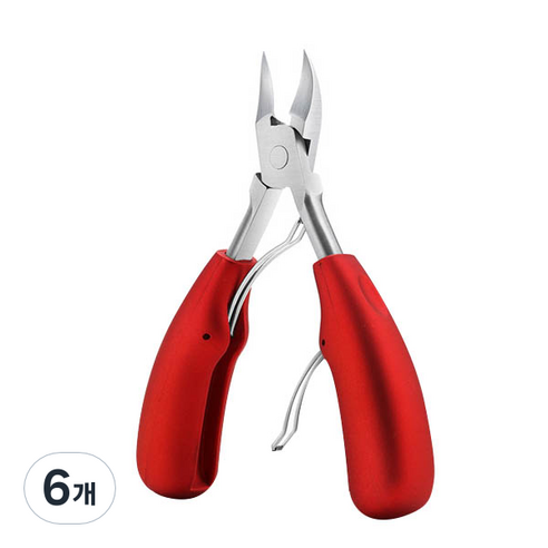 카카스 네일용 고급 체인커팅니퍼, 레드, 6개