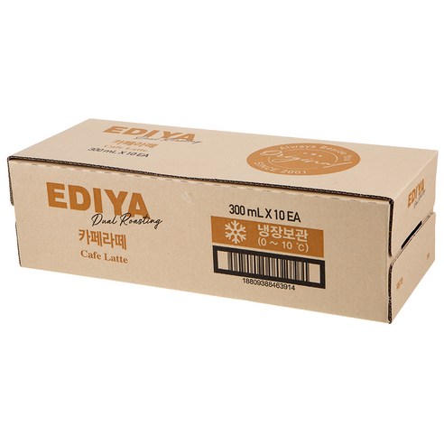 달콤하고 부드러운 맛의 이디야 카페라떼, 언제 어디에서나 간편하게 즐기세요.