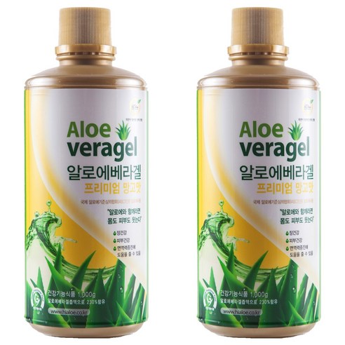 하이알로에 베라겔 프리미엄 망고맛, 2개, 1kg