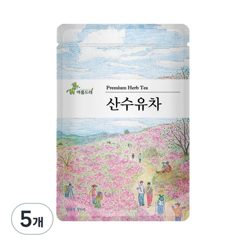 아름드레 삼각티백 산수유차, 1.5g, 25개입, 5개