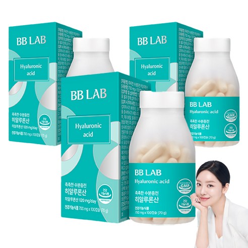 비비랩 촉촉한 수분충전 히알루론산, 100정, 3개