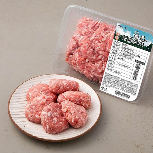 파머스팩 제주 돼지 뒷다리 다짐육 볶음용 (냉장), 1kg, 1개