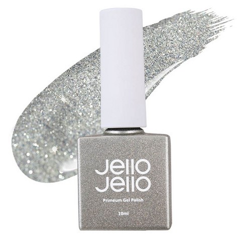 젤로젤로 프리미엄 젤 폴리쉬 10ml, JG-02 팝핑실버, 1개