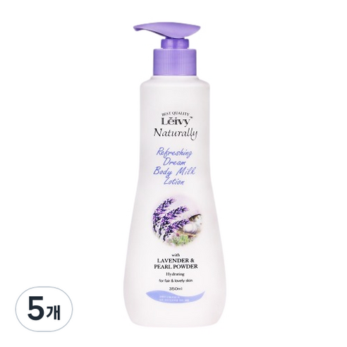 Leivy 라벤더 바디로션 라벤더 바닐라향, 350ml, 5개