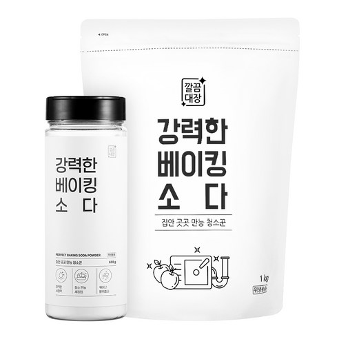 깔끔대장 강력한 베이킹소다 본품 600g+리필 1kg, 1.6kg, 1세트