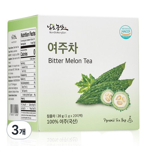 남도농산 여주차 티백, 1g, 20개입, 3개