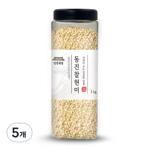 건강곡간 동진 찰현미, 1kg, 5개