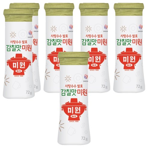 미원 사탕수수발효 감칠맛, 72g, 6개