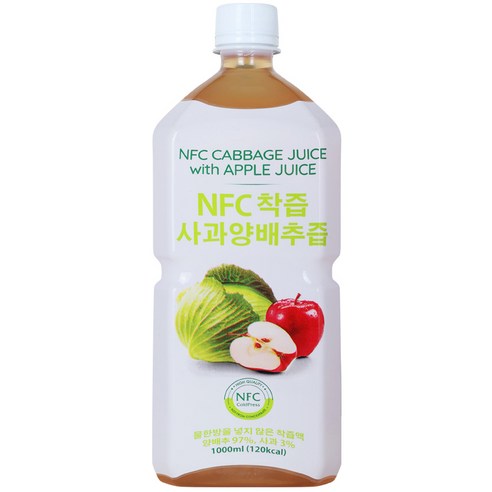 파모빗 NFC 착즙 사과양배추즙, 1L, 1개
