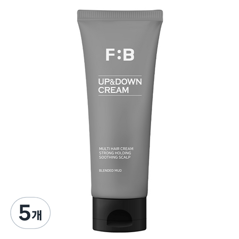 포뷰트 남성용 머드 업 앤 다운 크림 모든모발, 5개, 100ml