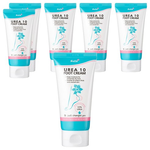 넬라 우레아 10 풋크림 100ml, 1개입, 6개