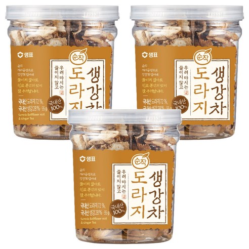 순작 도라지생강차 원물 55g, 1개입, 3개