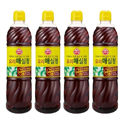 오뚜기 요리 매실청, 1.19kg, 4개