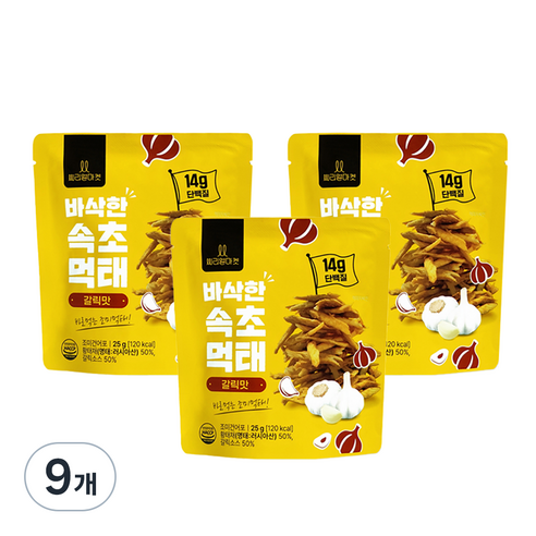 속초 먹태 갈릭맛, 25g, 9개