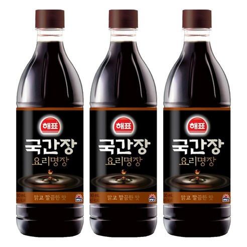 [해표] 국간장, 930ml, 3개