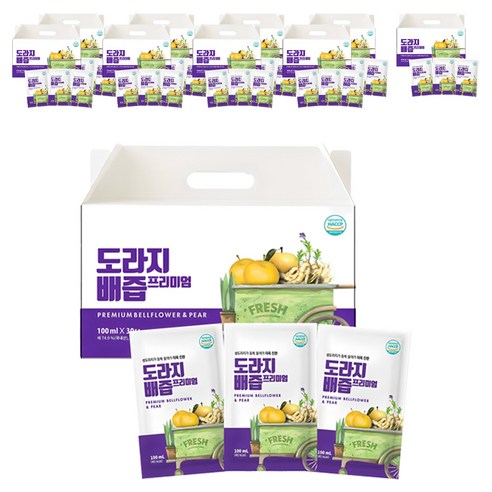유기농마루 국내산 도라지배즙 프리미엄, 100ml, 300개