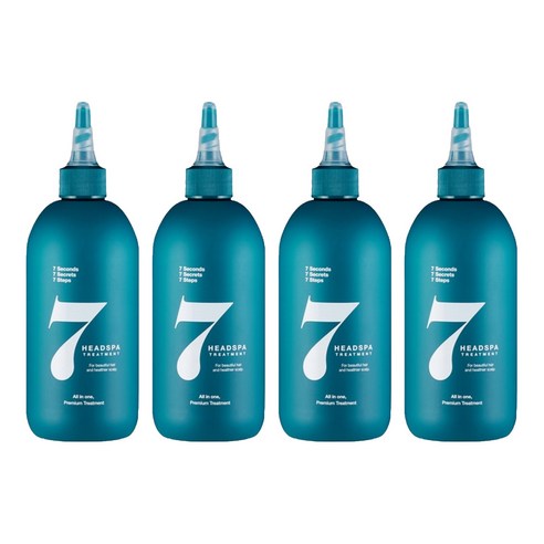 헤드스파7 파란눈 블랙 헤어 트리트먼트, 300ml, 4개