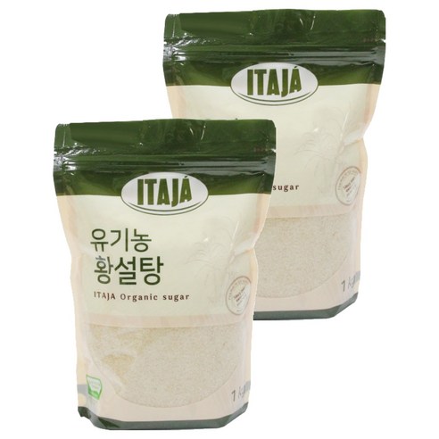 이타자 유기농 황설탕, 1kg, 2개