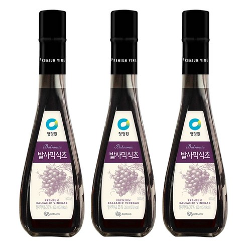 청정원 발사믹식초, 350ml, 3개