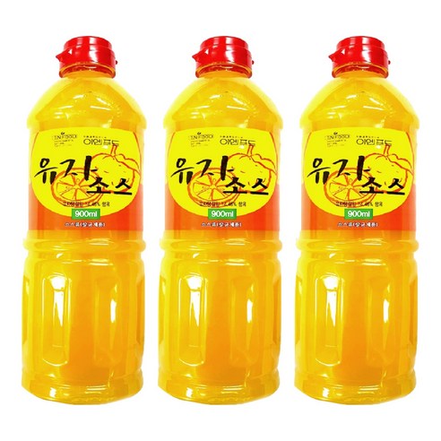 이엔푸드 유자소스, 900ml, 3개