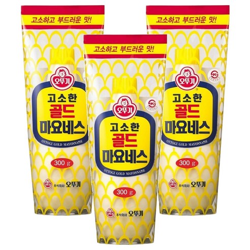 오뚜기 고소한 골드 마요네즈, 300g, 3개