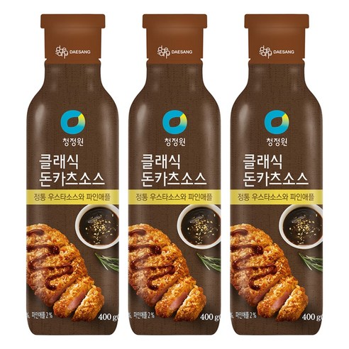청정원 클래식 돈카츠 소스, 400g, 3개