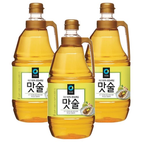청정원 맛술, 1.8L, 3개