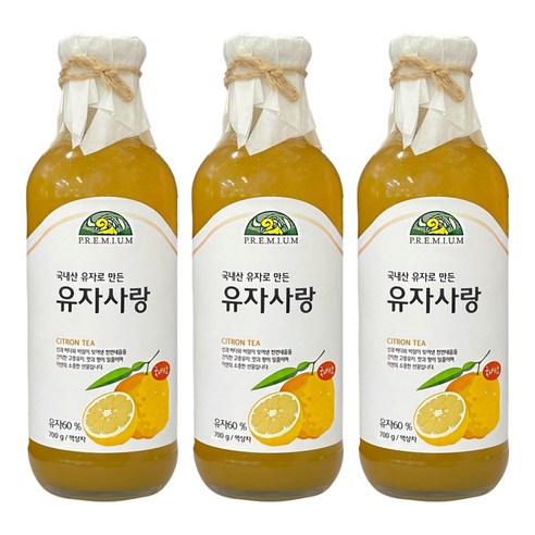 오가닉스토리 국내산 유자로 만든 유자사랑, 700g, 1개입, 3개